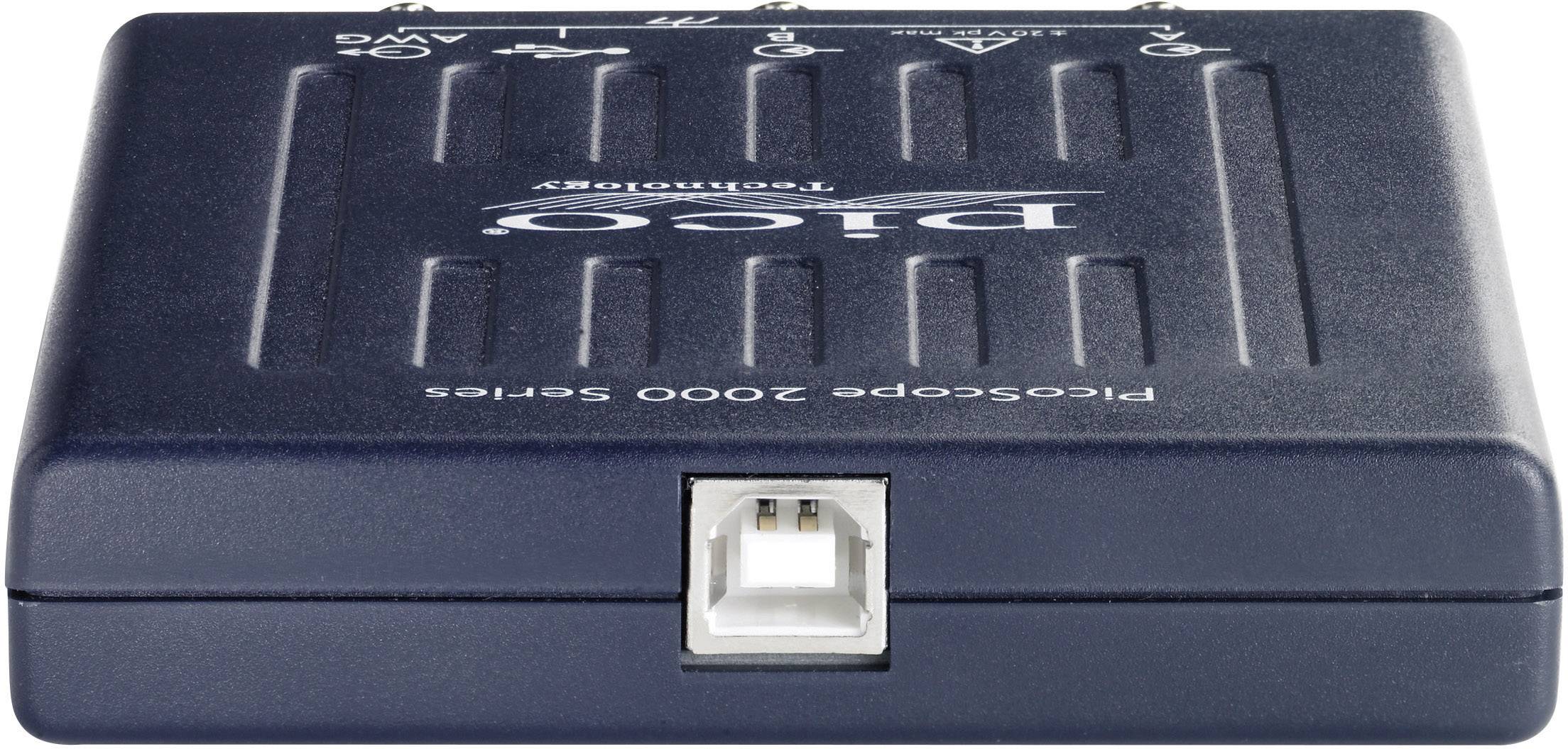 pico 2205A USB-Oszilloskop 25 MHz 2-Kanal 100 MSa/s 16 kpts 8 Bit Digital-Speicher (DSO), Funktionsgenerator, Spectrum-Analyser 1 St.