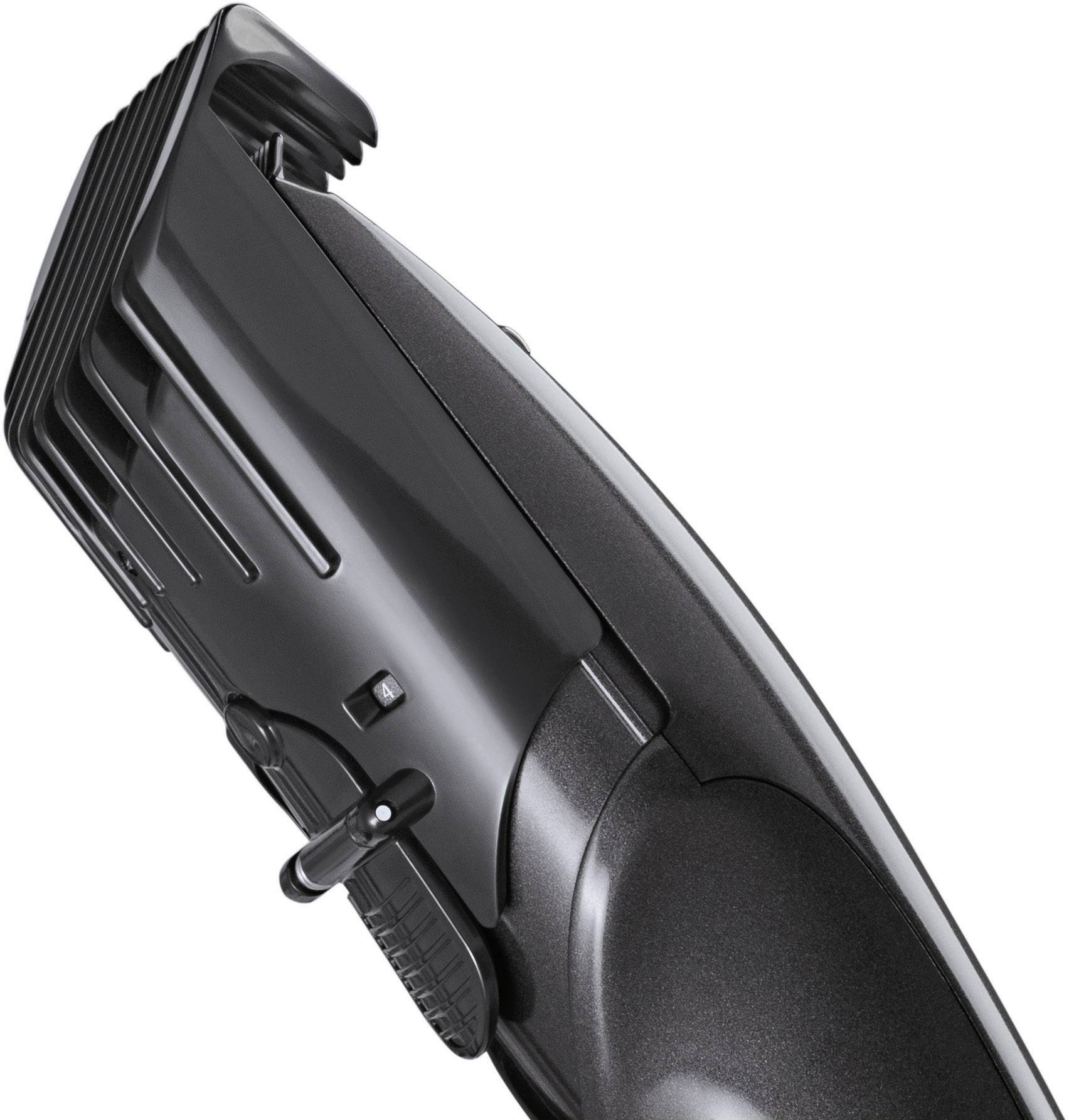 Grundig MC3340 Haarschneider, Bartschneider abwaschbar Schwarz (glänzend), Blau