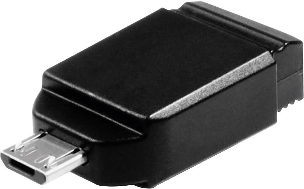 Verbatim Nano Store N GO USB-Zusatzspeicher Smartphone/Tablet Schwarz 32 GB USB-A (USB 2.0), Micro-USB B (USB 2.0)