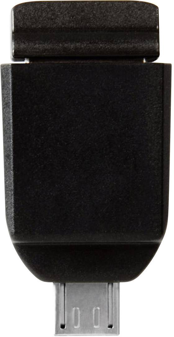 Verbatim Nano Store N GO USB-Zusatzspeicher Smartphone/Tablet Schwarz 16 GB USB-A (USB 2.0), Micro-USB B (USB 2.0)