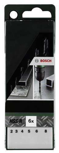 Bosch Accessories 2609255029 HSS Metall-Spiralbohrer-Set 6teilig 2 mm, 3 mm, 4 mm, 5 mm, 6 mm, 8 mm