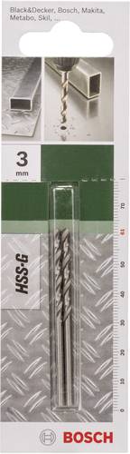 Foret à métaux rectifié HSS-G, DIN 338 3,0 x 33 x 61 mm Bosch 2609255038