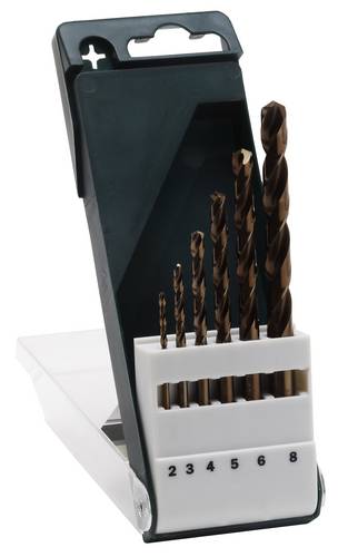 Bosch Accessories 2609255087 HSS Metall-Spiralbohrer 6teilig 2 mm, 3 mm, 4 mm, 5 mm, 6 mm, 8 mm Cob