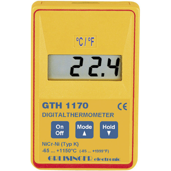 Greisinger GTH 1170 Temperatur-Messgerät -65 - +1150 °C Fühler-Typ K
