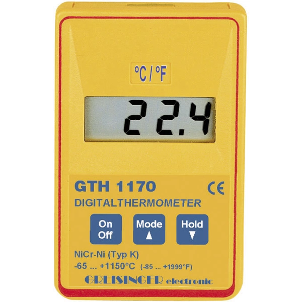 Greisinger GTH 1170 Temperatur-Messgerät -65 - +1150 °C Fühler-Typ K Greisinger GTH 1170 Temperatur-Messgerät -65 - +1150 °C Fühler-Typ K