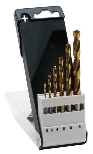 Bosch Accessories 2609255113 HSS Metall-Spiralbohrer-Set 6teilig 2 mm, 3 mm, 4 mm, 5 mm, 6 mm, 8 mm