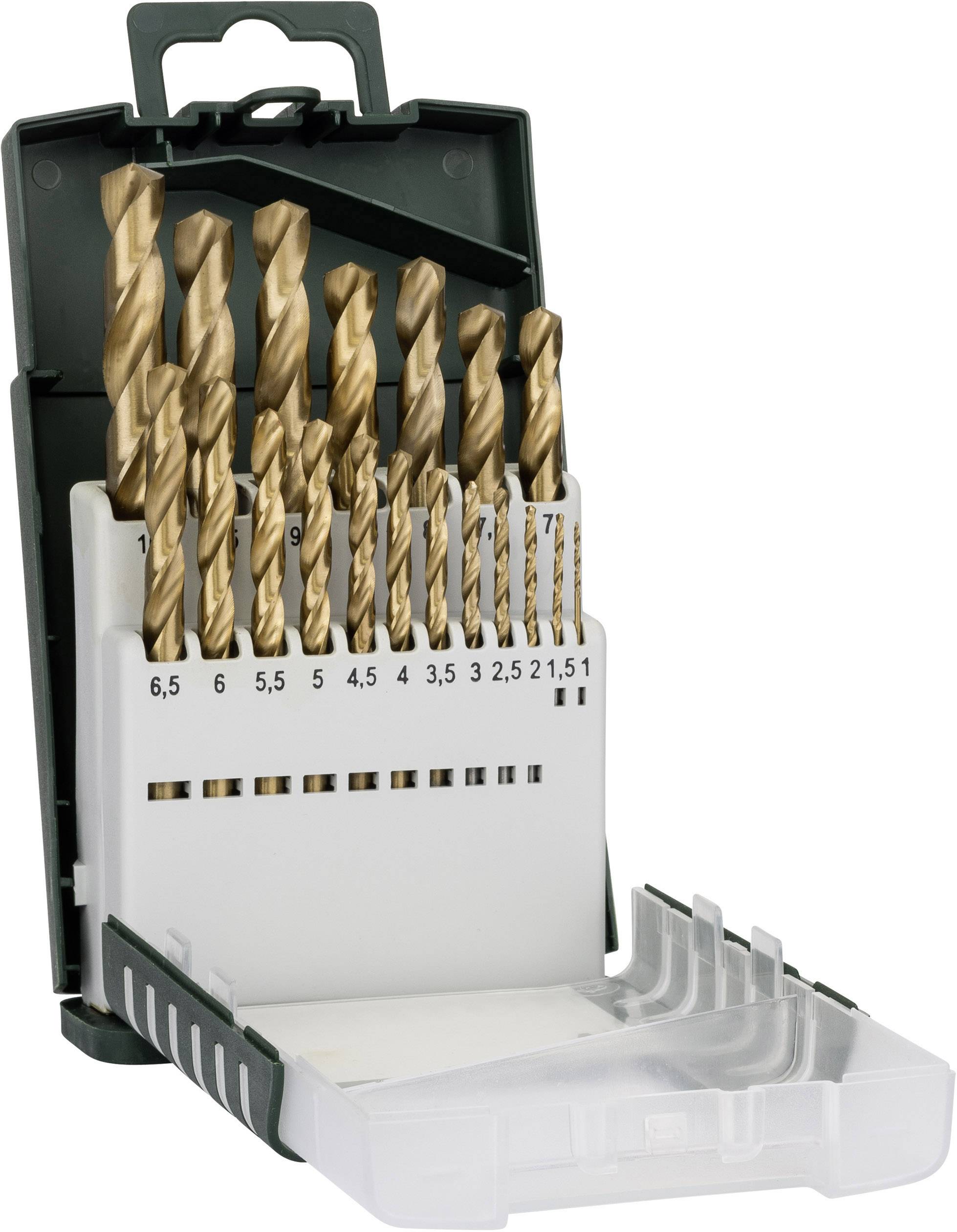 Bosch Accessories 2609255134 HSS Metall-Spiralbohrer-Set 19teilig 1 mm, 1.5 mm, 2 mm, 2.5 mm, 3 mm, 3.5 mm, 4 mm, 4.5 mm, 5 mm