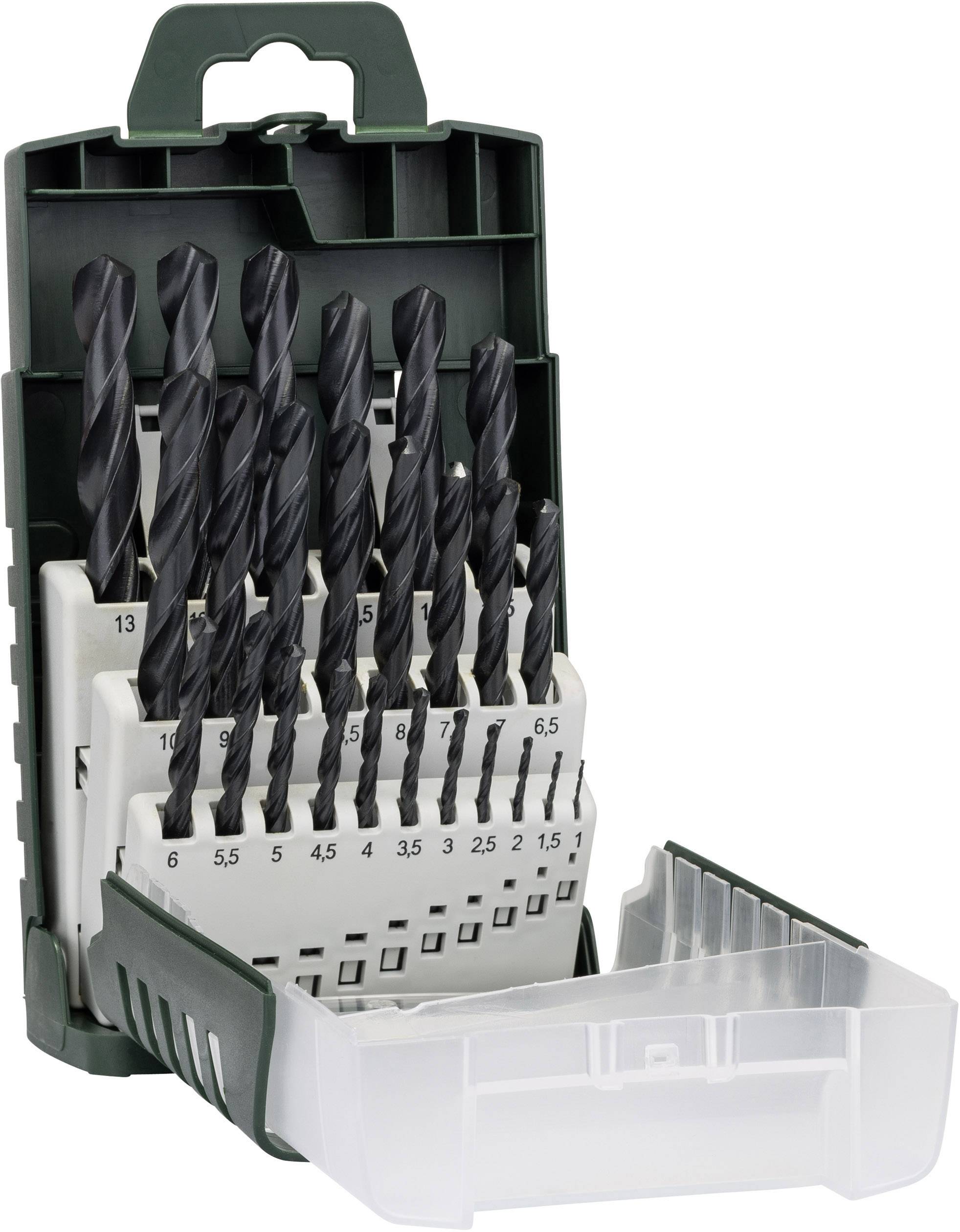 Bosch Accessories 2609255135 HSS Metall-Spiralbohrer-Set 25teilig 1 mm, 1.5 mm, 2 mm, 2.5 mm, 3 mm, 3.5 mm, 4 mm, 4.5 mm, 5 mm