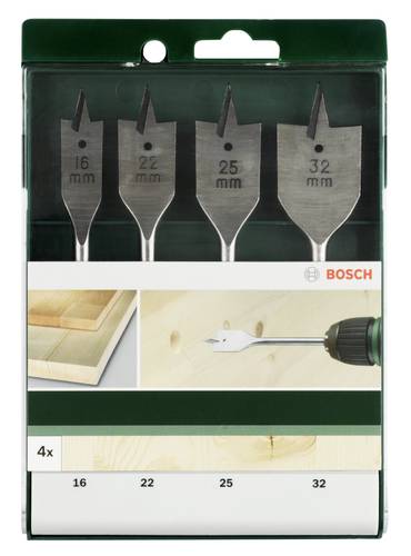 Bosch Accessories 2609255275 Holz-Fräsbohrer-Set 4teilig 16 mm, 22 mm, 25 mm, 32 mm Sechskantschaft