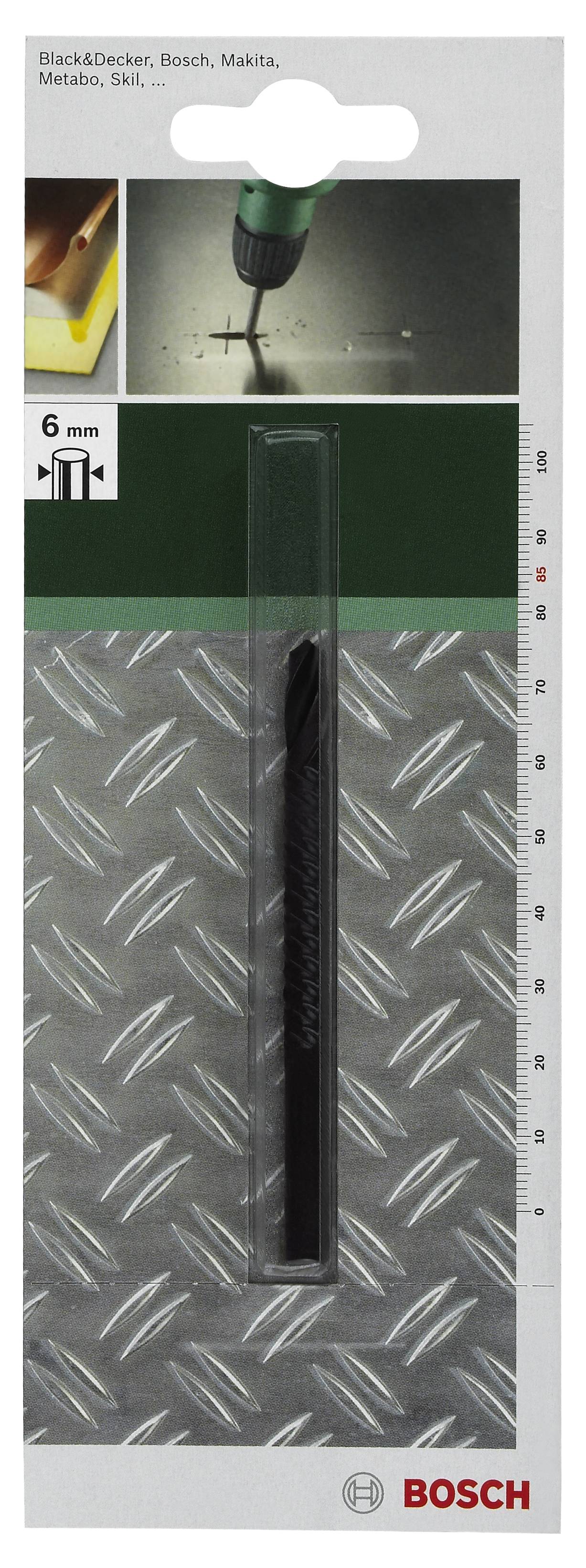 Bosch Accessories 2609255304 HSS Metall-Fräsbohrer 6mm Gesamtlänge 85mm Zylinderschaft 1St.