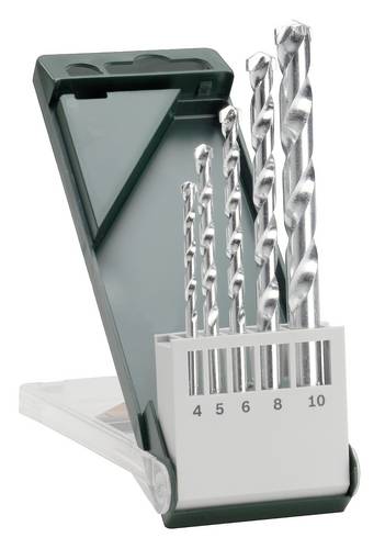 Bosch Accessories 2609255460 Stein-Spiralbohrer-Set 5teilig 4 mm, 5 mm, 6 mm, 8 mm, 10 mm Zylinders