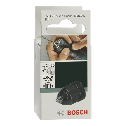 Bosch Accessories Schnellspannbohrfutter bis 10mm D= 1,0 - 10 mm; A= 1/2" - 20 2609255703