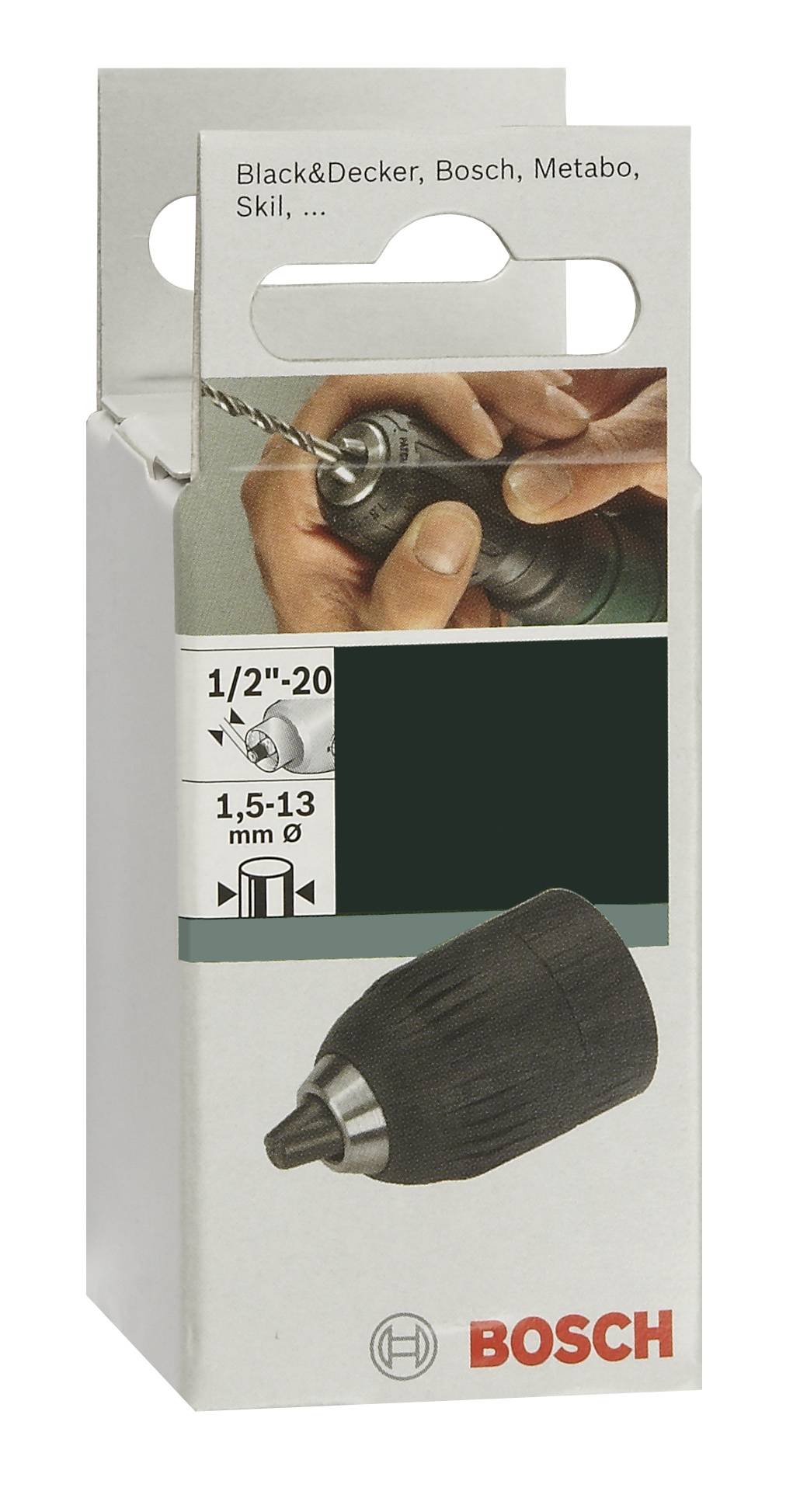 Bosch Accessories Schnellspannbohrfutter bis 13mm D= 1,5 - 13 mm; A= 1/2" - 20 2609255705