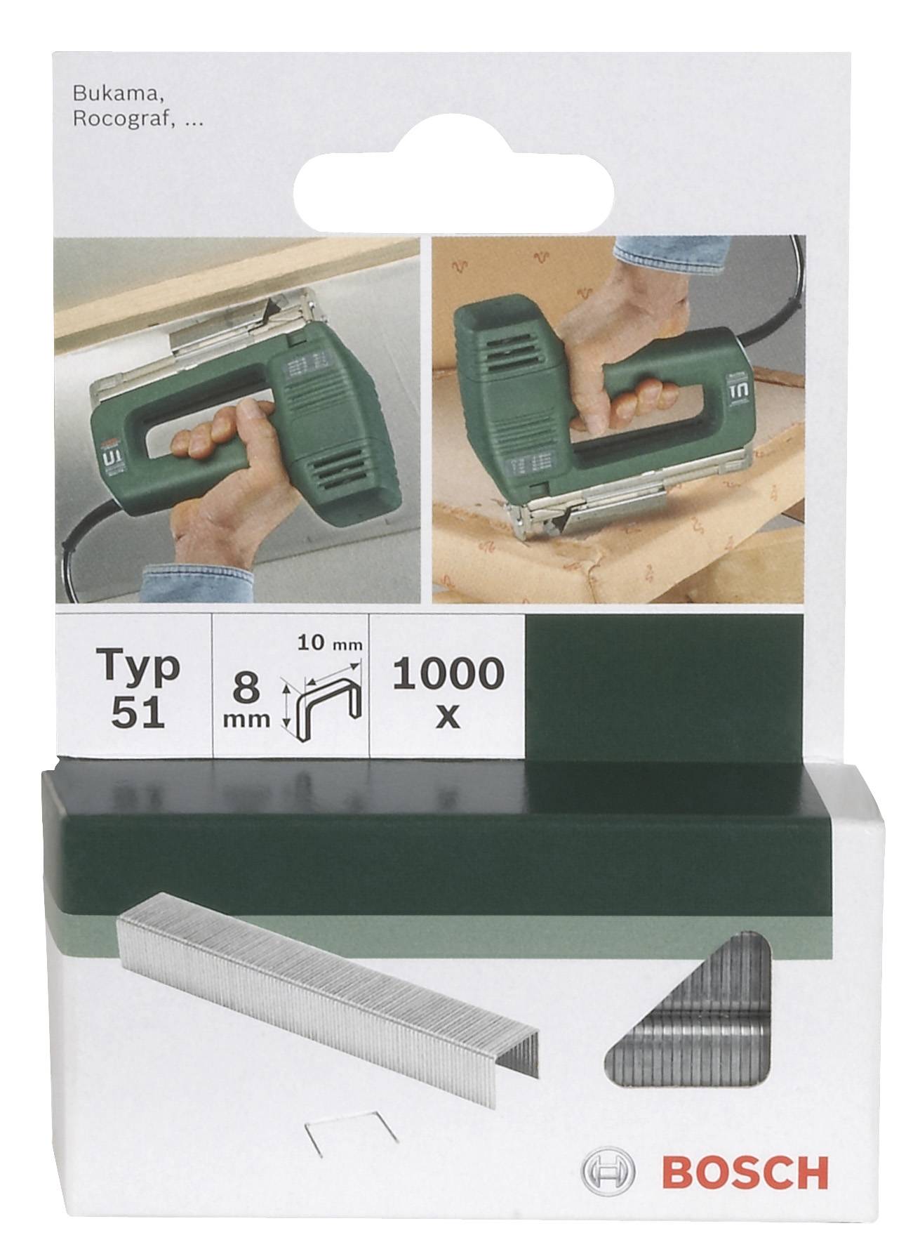 Bosch Accessories 2609255842 Flachdrahtklammern Typ 54 1000 St.