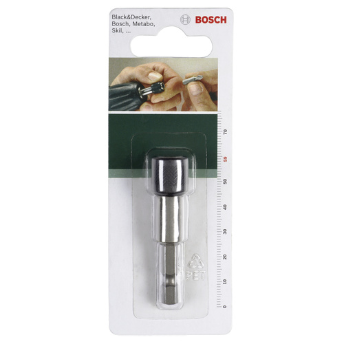Bosch Accessories 2609255902 Universalhalter 1/4" Außensechskantschaft, mit Schnellwechselfutter 59mm