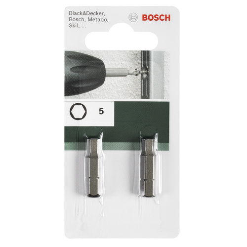 Bosch Accessories Sechskant-Bit 8mm C 6.3 2St.