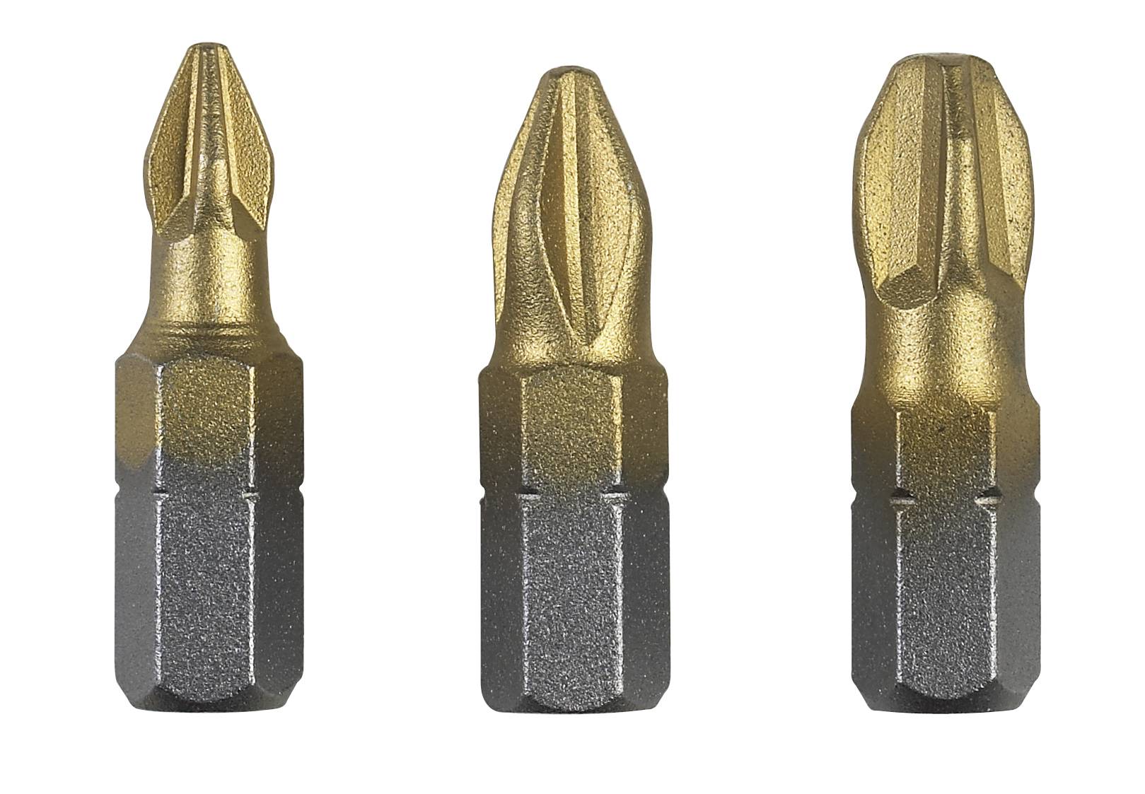 Bosch Accessories 2609255965 Kreuzschlitz-Bit Antrieb: 1/4" (6.3 mm) Abtrieb: Kreuzschlitz Phillips PH 1, PH 2, PH 3 25 mm