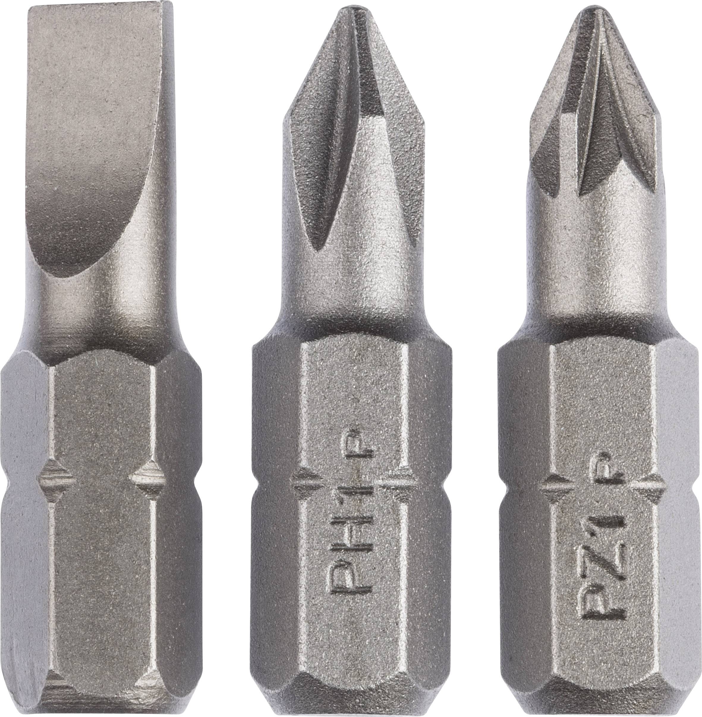 Bosch Accessories 2609255974 Bit-Set 3teilig Schlitz, Kreuzschlitz Phillips, Kreuzschlitz Pozidriv