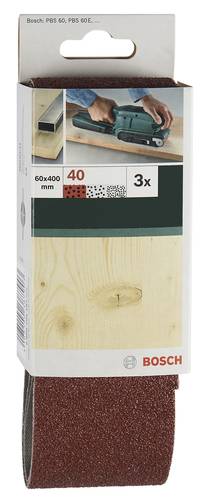 Bosch Accessories 2609256199 Schleifband Körnung (num) 60 (L x B) 410 mm x 65 mm 3 St.
