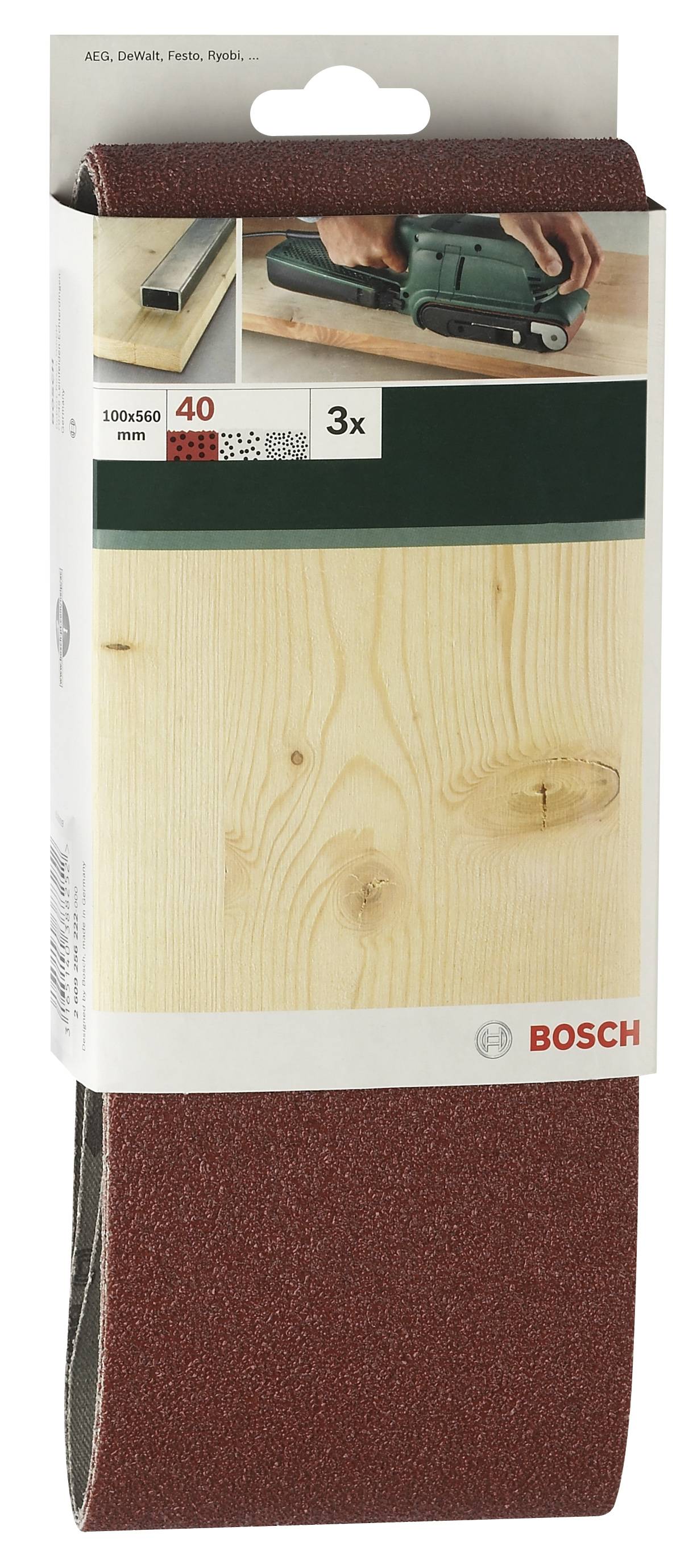 Bosch Accessories 2609256222 Schleifband Körnung (num) 40 (L x B) 560mm x 100mm 3St.