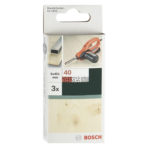 Bosch Accessories 2609256235 Schleifband Körnung 60 (L x B) 451mm x 6mm 3St.