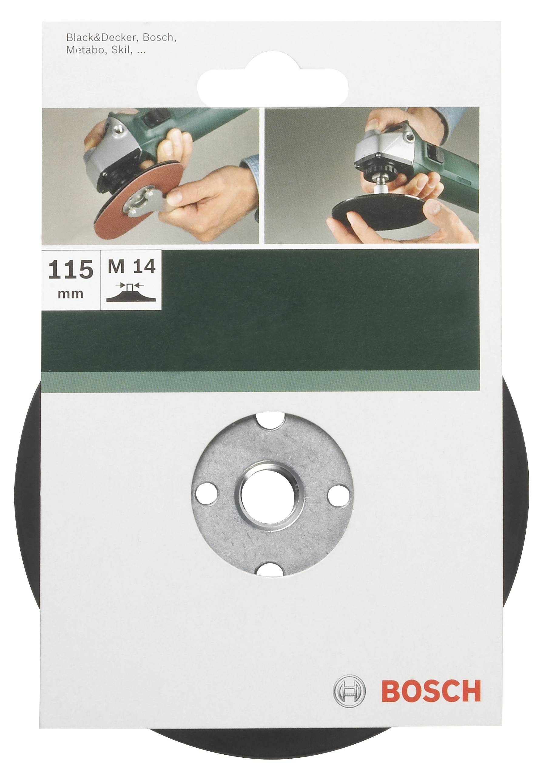 Bosch Accessories Schleifteller für Winkelschleifer, Spannsystem, 125mm D= 125mm 2609256257