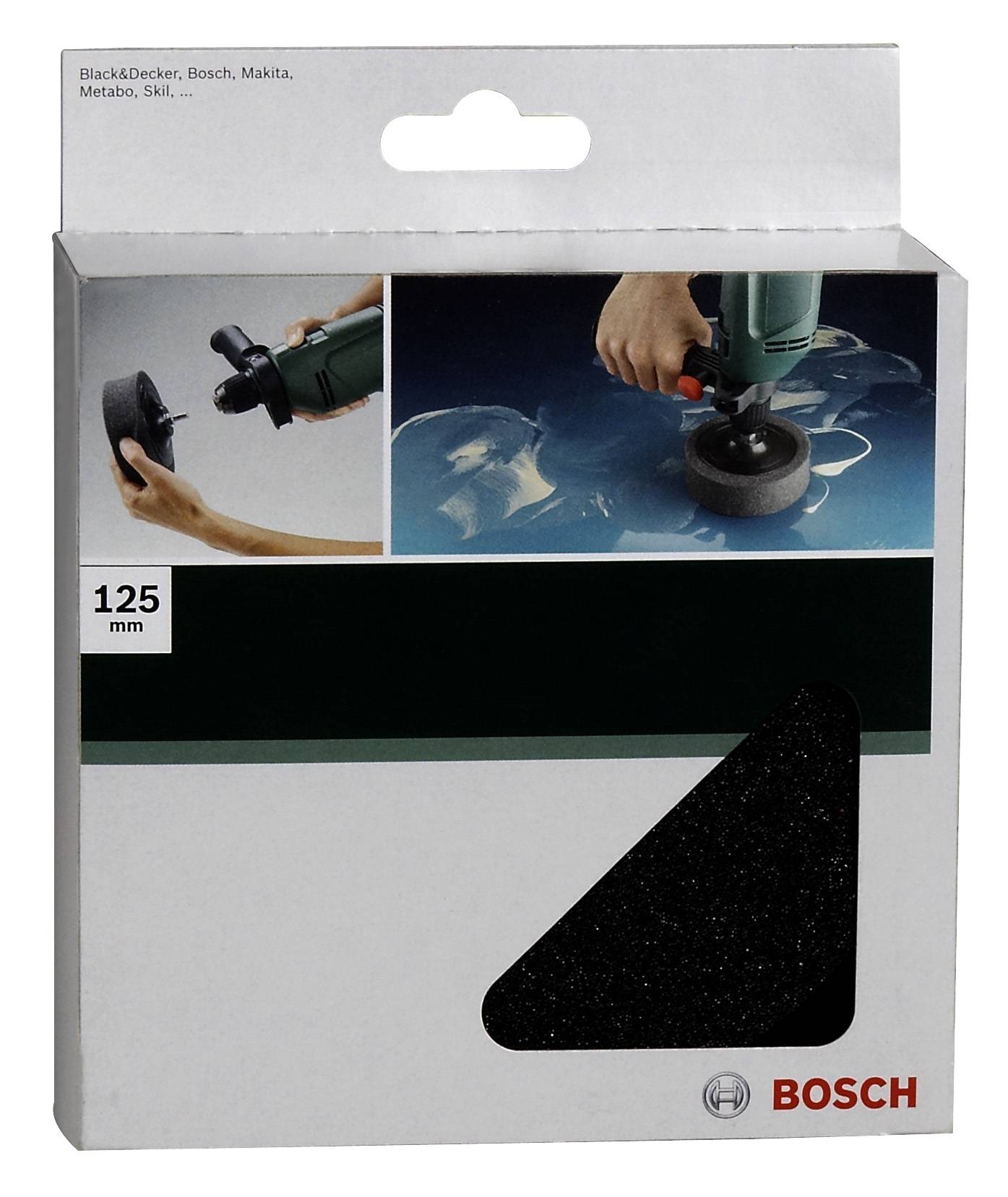 Bosch Accessories 2609256291 Polierschwamm für Bohrmaschine, 125mm Gespannt 1St.