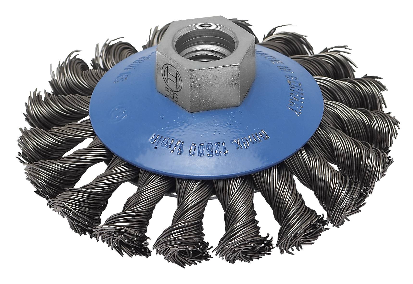 Bosch Accessories Kegelbürste für Winkelschleifer und Geradschleifer – Gezopfter Draht, 100mm D= 100mm 2609256511 1St.