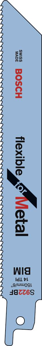 Bosch Accessories 2609256705 Säbelsägeblatt Bimetall, S 922 BF Flexible for Metal Sägeblatt-Länge 152mm 2St.