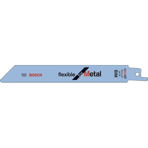 Bosch Accessories 2609256706 Säbelsägeblatt Bimetall, S 922 EF Flexible for Metal Sägeblatt-Länge