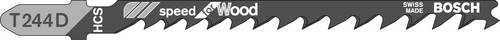 Bosch Accessories 2609256719 Stichsägeblatt HCS, T 244 D Speed for Wood 2 St.