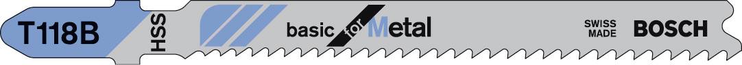 Bosch Accessories 2609256730 Stichsägeblatt HSS, T 118 B Basic for Metal 2St.