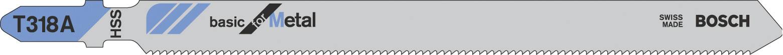 Bosch Accessories 2609256732 Stichsägeblatt HSS, T 318A Basic for Metal 2St.