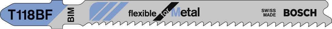 Bosch Accessories 2609256734 Stichsägeblatt Bimetall, T 118 BF Flexible for Metal 2St.