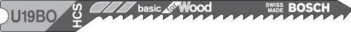 Bosch Accessories 2609256757 Stichsägeblatt HCS, U 19 BO Basic for Wood 2 St.
