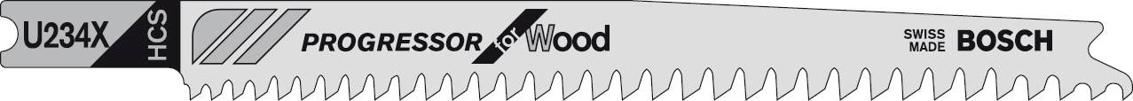 Bosch Accessories 2609256763 Stichsägeblatt HCS, U 234 X Progressor for Wood 2 St.