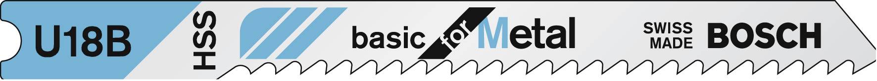 Bosch Accessories 2609256766 Stichsägeblatt HSS, U 18 B Basic for Metal 2St.