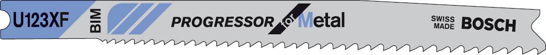 Bosch Accessories 2609256770 Stichsägeblatt HSS, U 123 XF Progressor for Metal 2St.