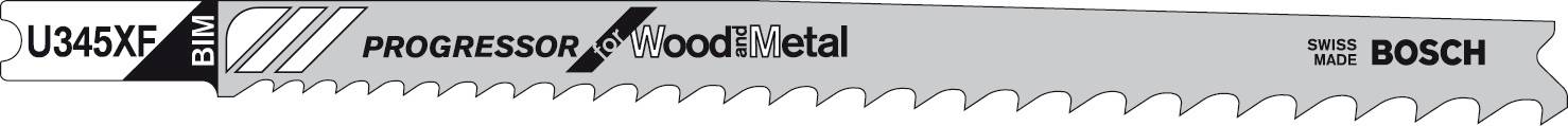 Bosch Accessories 2609256772 Stichsägeblatt U 345 XF Progressor for Wood and Metal 2St.