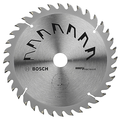 Bosch Accessories Precision 2609256856 Hartmetall Kreissägeblatt 160 x 20mm Zähneanzahl: 36 1St.