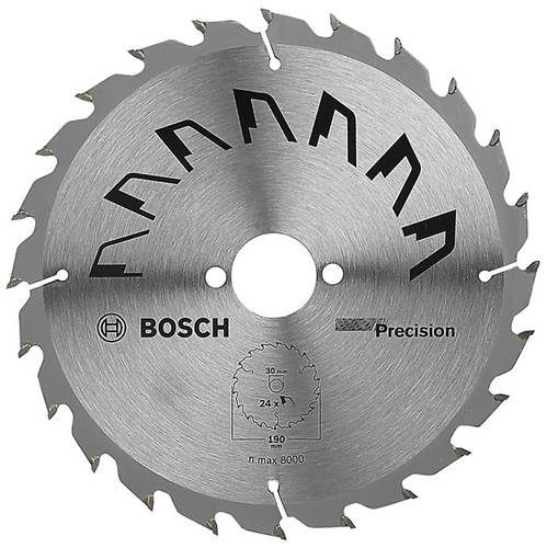 Bosch Accessories Precision 2609256869 Hartmetall Kreissägeblatt 190 x 30 mm Zähneanzahl: 24 1 St.
