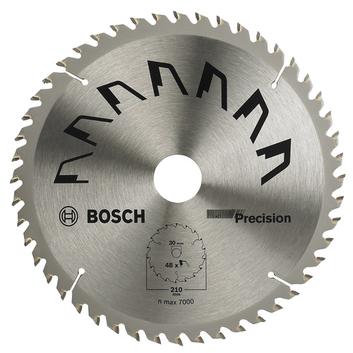 Bosch Accessories Precision 2609256873 Hartmetall Kreissägeblatt 210 x 30mm Zähneanzahl: 48 1St.