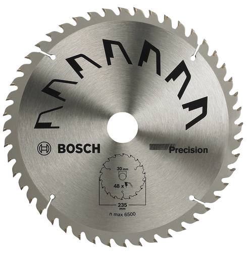 Bosch Accessories Precision 2609256877 Hartmetall Kreissägeblatt 235 x 30 mm Zähneanzahl: 48 1 St.