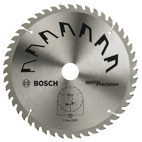 Bosch Accessories Precision 2609256877 Hartmetall Kreissägeblatt 235 x 30mm Zähneanzahl: 48 1St.
