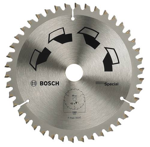 Bosch Accessories Special 2609256887 Hartmetall Kreissägeblatt 160 x 20 mm Zähneanzahl: 42 1 St.