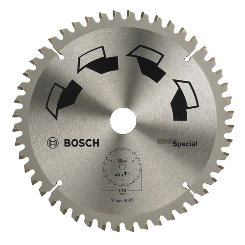 Bosch Accessories Special 2609256888 Hartmetall Kreissägeblatt 170 x 20mm Zähneanzahl: 48 1St.