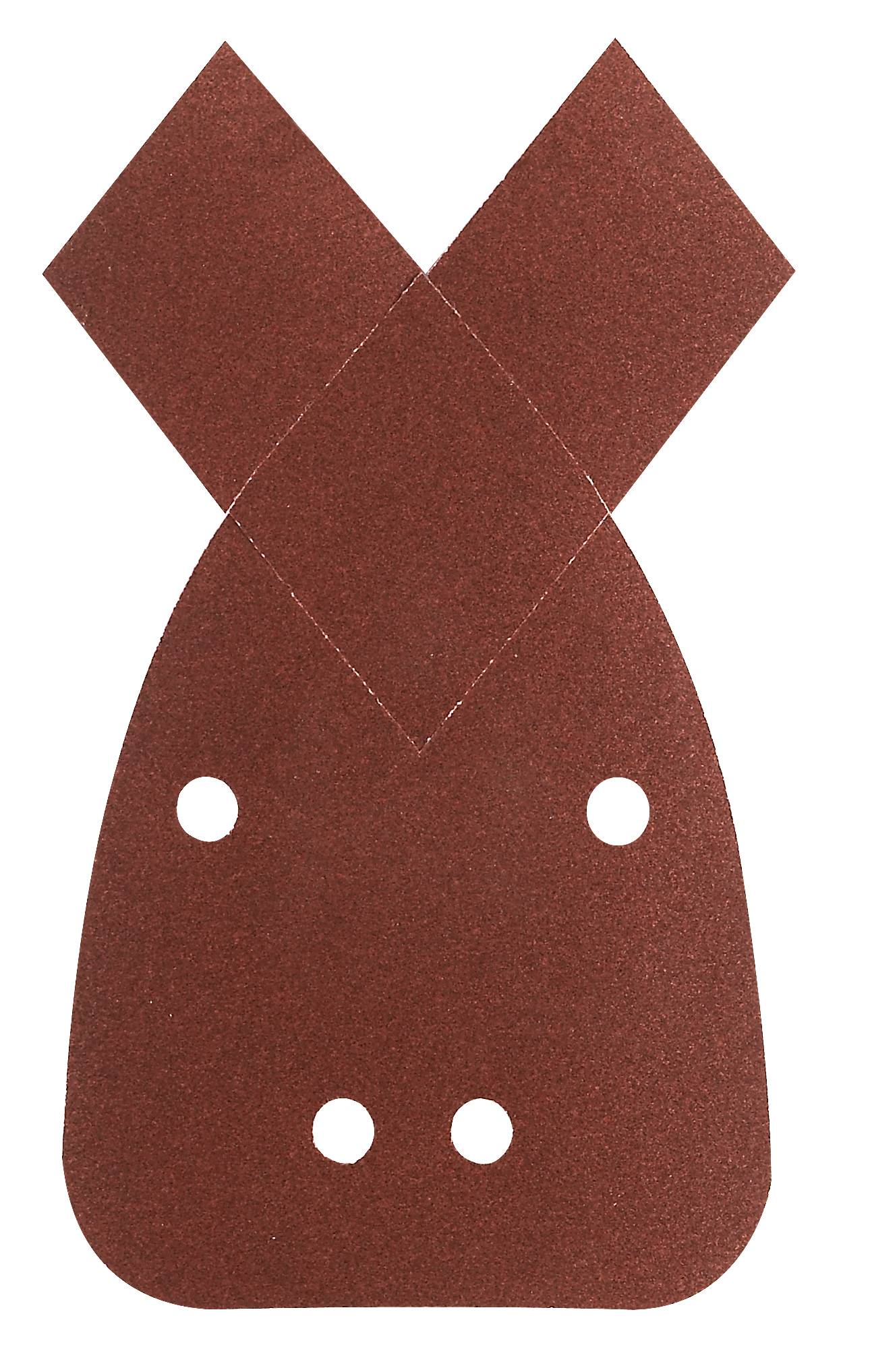 Bosch Accessories 2609256A69 Multischleifpapier mit Klett, gelocht Körnung (num) 80 (L x B) 135mm x 95mm 5St.