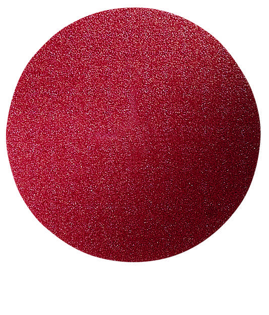 Ein runder, roter Textur-Hintergrund, der eine feine, glitzernde Körnung aufweist.