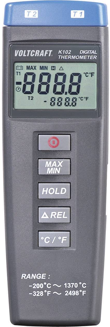 VOLTCRAFT K102 + TP 206 Temperatur-Messgerät Fühler-Typ K