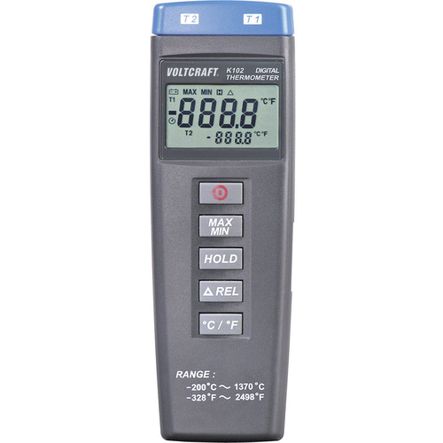 VOLTCRAFT K102 Temperatur-Messgerät -200 - +1370°C Fühler-Typ K